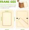 24-Pack Wooden Picture Frames for Crafts – DIY Painting & Decorating Kit for 4" x 6" Photos with Paints, Brushes & Stickers, Perfect Birthday & Mother’s Day Gift